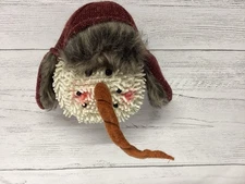 Soft Snowman Head Ornament no tags or a box 
