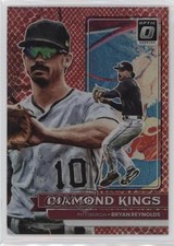 2022 Donruss Optic Diamond Kings Red Dragon Prizm 4/99 Bryan Reynolds #25 11h0
