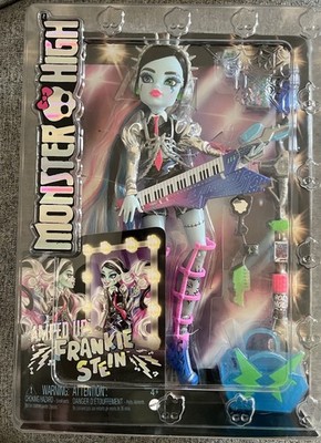 Mattel Monster High Amped Up Frankie Stein Fashion Doll Set New In Box
