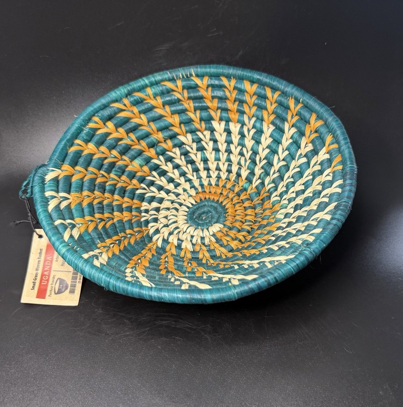 Handmade Woven Basket By Artisans From The Hope Again Women's Ministry in Uganda