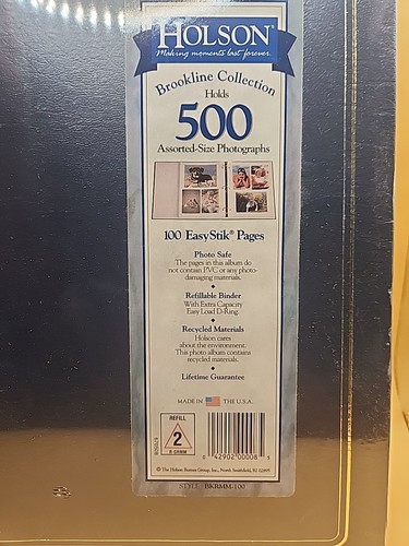 Holson Photo Album Brookline Collection 500 photo Made In USA VTG - Picture 5 of 10