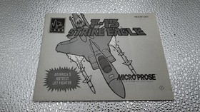 F-15 Strike Eagle Nintendo NES W/Manual VGC 8 Bit Retro PAL 1991 #0207