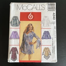 McCall’s Sewing Pattern 4240 Size 12 - 18 Tops Tunics 2003