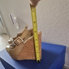 Jimmy Choo Beige Patent Leather Slingback Wedge Sandals Buckle Ankle Strap — photo 5