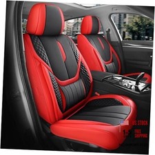Car Seat Covers Full Set - Universal Seat Covers for Cars SUV Full-Set RedBlack
