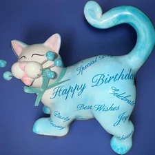 Lacombe Whimsiclay Birthday "Whisker Wishes" 2005. Willitts Design #86229
