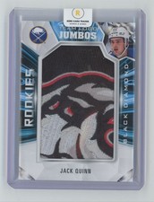 2022-23 Upper Deck Black Diamond Rookies Team Logo Jumbos Jack Quinn Rookie