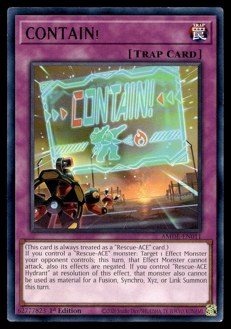 CONTAIN! Amazing Defenders AMDE-EN011 MP YuGiOh TCG | Buy 10 Get 10 Free