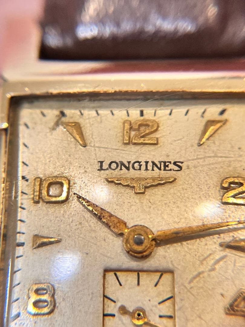 Longines 9lt 10kgf Rectangular Antique Watch 10k … - image 3