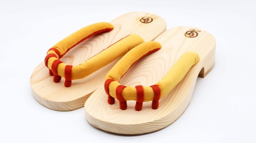 Japanische Fünf-Zehen-Holzsandalen mit Riemen GETALS COLOR und Tono Hinoki - Saganoya - Bild 39 von 58