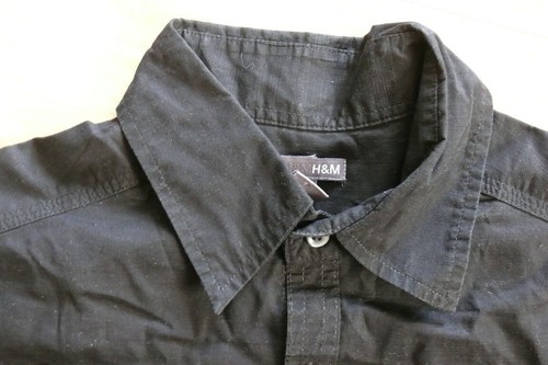 F0345 H&M Chemise Décontractée à Manches Courtes S Unicolore comme Neuf - Photo 1/1