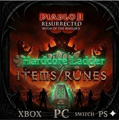 DIABLO 2 RESURRECTED HARDCORE ITEMS RUNES RUSH LATENT ENIGMA ROTW LADDER 13 D2R