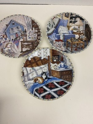 Vintage Collectors  3 Plates By Hannah Hollister