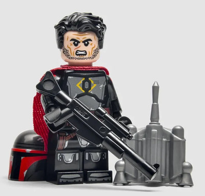 Jaster Mereel Last True Man (Black Alt) - star wars Custom Minifigure