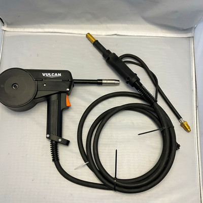 Vulcan MIG Spool Gun w/ Cable & Connector, Fixed Neck Tube, 0° Rotation (no box)