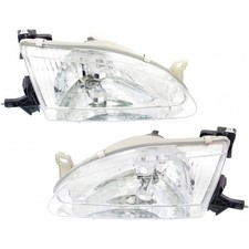 For Toyota Corolla Headlight 1998 1999 2000 Driver And Passenger Pair Halogen