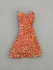 Barbie Fashon Fever Orange Paisley Sparkle Dress