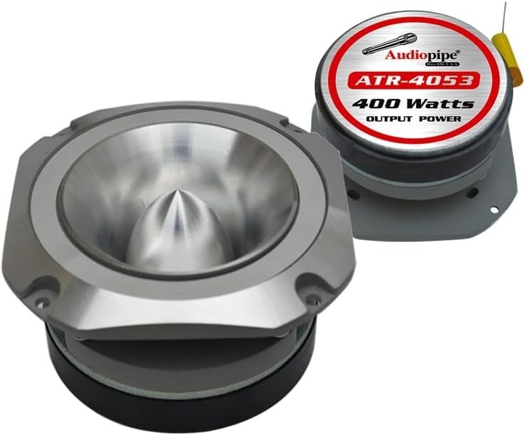 Audiopipe ATR4053 400W Diamond Chrome Cutting Aluminum Tweeter Single item