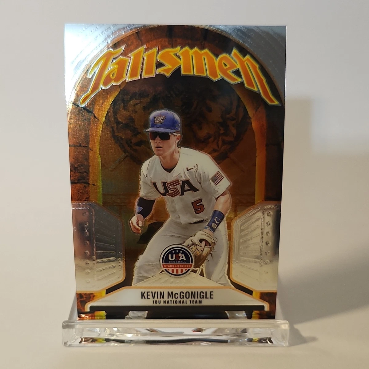 【NEW】【 BEE】【サイン入】クラブ・アメリカ(2018/19) 2023 Panini USA Baseball Stars & Stripes - Kevin McGonigle #18U-KM