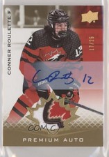 2021 Upper Deck Team Canada Juniors 17/25 SP Conner Roulette #88 Patch Auto 1u6
