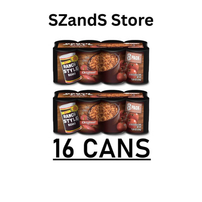 16 CANS - Canned Beans, Ranch Style Beans 15 oz Each - *FRESH