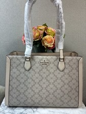 Kate Spade Beige Spade Flower Large Laptop Multi Compartment Tote Bag - NWT 499
