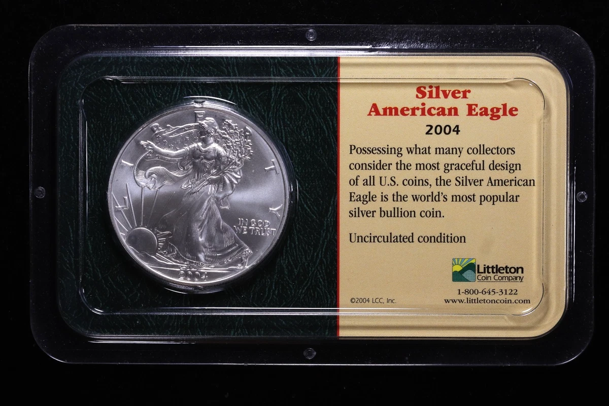 シルバーアメリカンイーグル 2004年 未流通 American Eagle Uncertified 2004 Silver Bullion Coins for sale | eBay