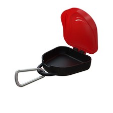 Ventilated Protective Mouth Guard Case - Red One Size,