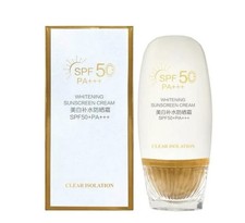 Clear Isolation Whitening Sunscreen Cream SPF 50 PA++++ UVA Protection