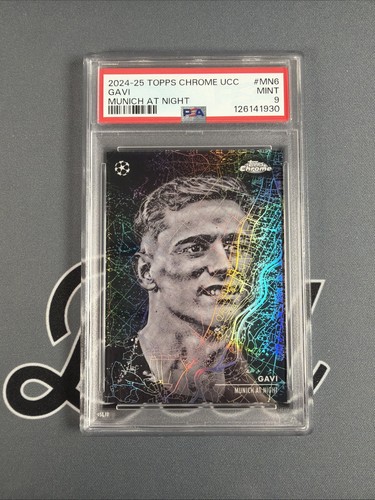 GAVI PSA 9 2024-25 TOPPS CHROME UCC #MN-6 MUNICH AT NIGHT SSP 1902