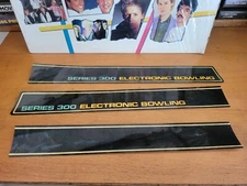 Rare 1978 Marx 4 Series 300 Bowling Alley  Electronic Arcade Game Decals