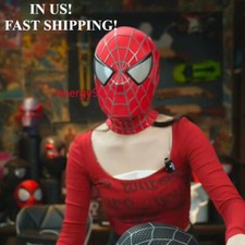 IN US First Generation Spider Man Mask Elastic Fabric 1  1 Movie Restoration NEW