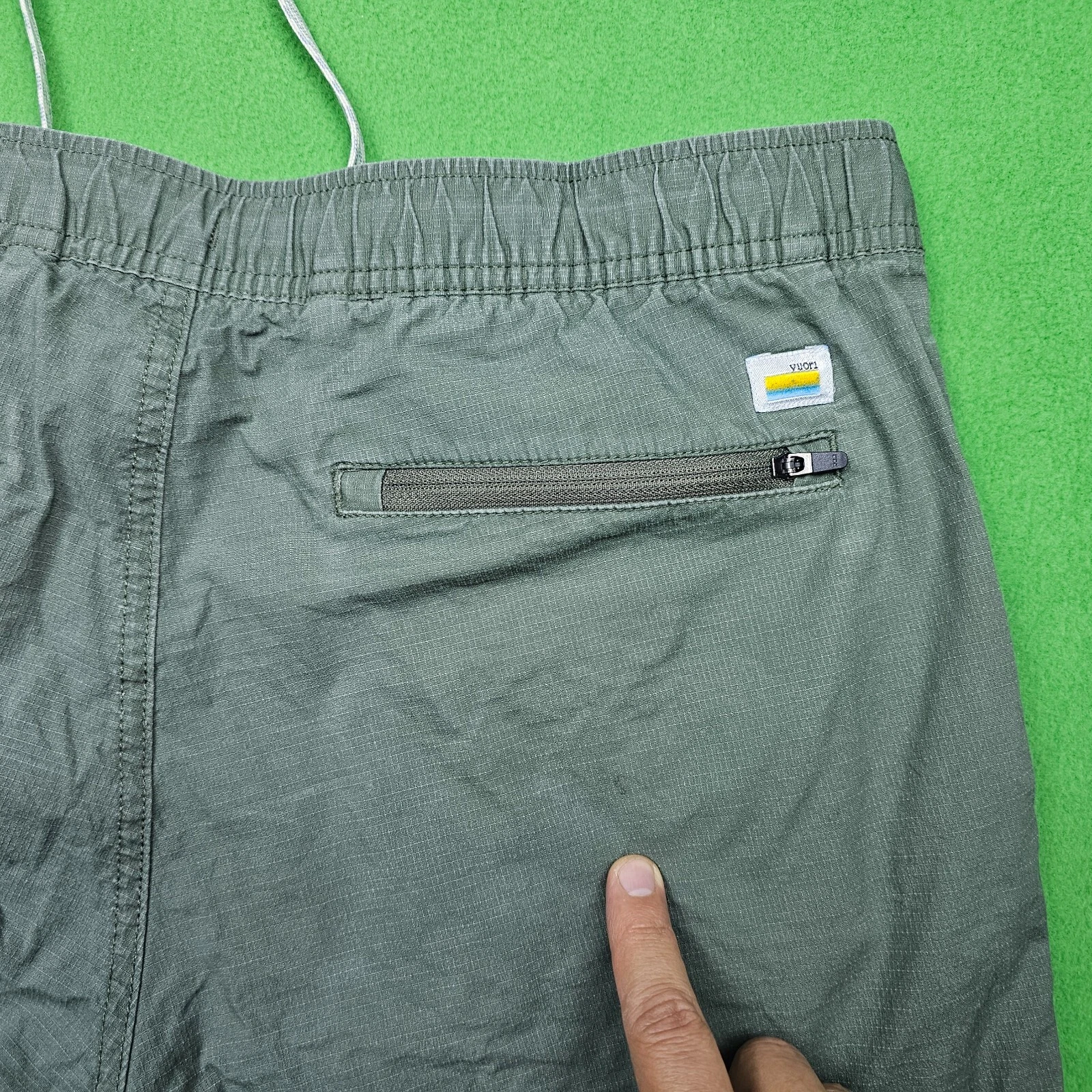 vuori ripstop cotton stretch athleisure active running pants