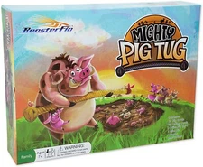 Mighty Pig Tug Family Board Game Ages 7+ Educational Strategy Game Rooster Fin 