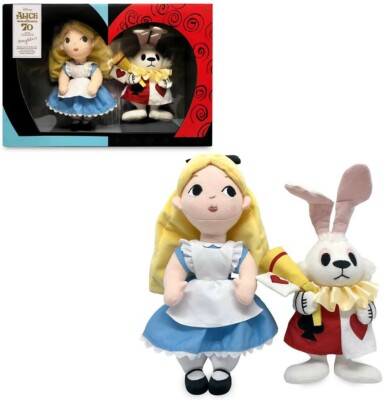 Disney Alice in Wonderland 70th Anniversary Alice and White Rabbit