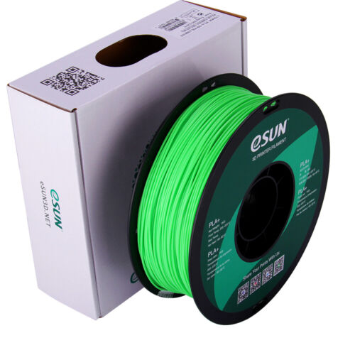 eSun PLA+ 1,75 mm VERDE-BRILLANTE 1 kg filamento impresora 3D GREEN-LIGHT hobby modelismo - Imagen 1 de 3