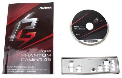 ASRock Z390 Phantom Gaming 4S - Handbuch - Blende - Treiber CD   #334354