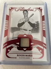 2024 Panini Flawless Roger Maris Game Used Relic Ruby #4/20 Cleveland