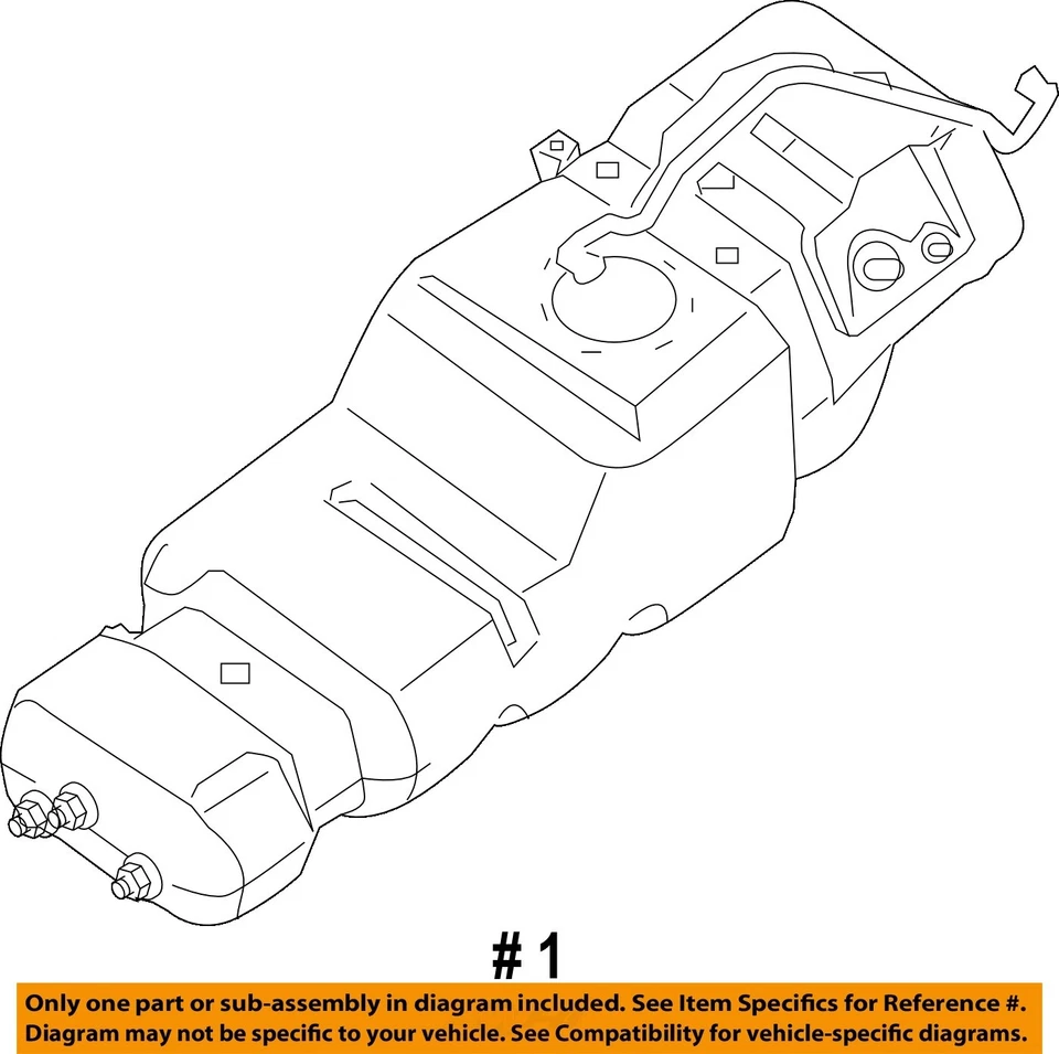 Used Fuel Tank fits: 2008 Nissan Titan 28 gallon w/flex fuel Grade A - Image 4 of 4