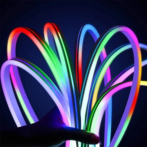 Tira de neón LED MeLiTec RGB ML05, 3m de largo, con Tuya WiFi e IR-FB - Imagen 8 de 12