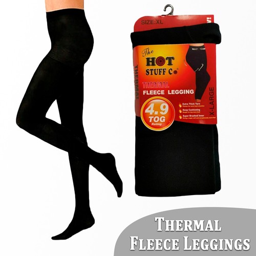 Ladies Women Thermal Leggings Fleece 
