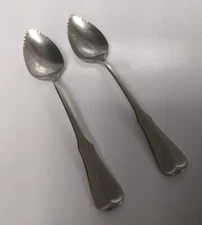 Oneida Community Stainless Grapefruit Orange Spoons Lot Of 2