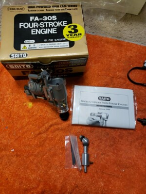 Saito Engine - Saito FA-30 S - FA 30S 4C MOTOR - NIB | eBay