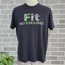 Grunt Style Fit No Excuses Graphic T-Shirt Men's XL Patriotic USA Military