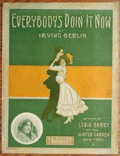 Sheet Music - Everybody's Doin' It Now - Irving Berlin - 1911 d 