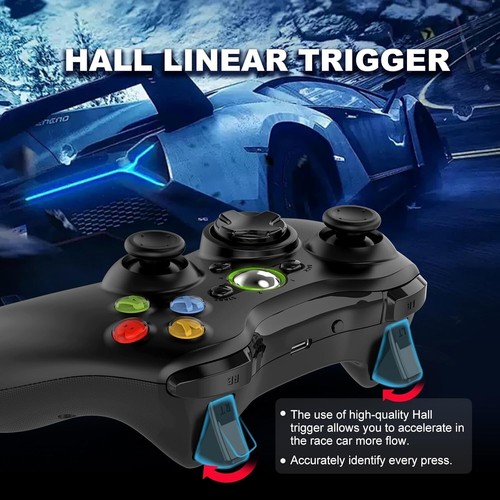 Wireless Gaming Controller for Windows Pc/Ps3/Android/Switch/Steam Deck, Dual-Vi - Picture 5 of 9