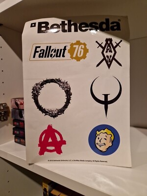 Fallout 76 Rage 2 Quake Champions Aufkleber Sticker Set Gamescom 2018 PS4 Xbox