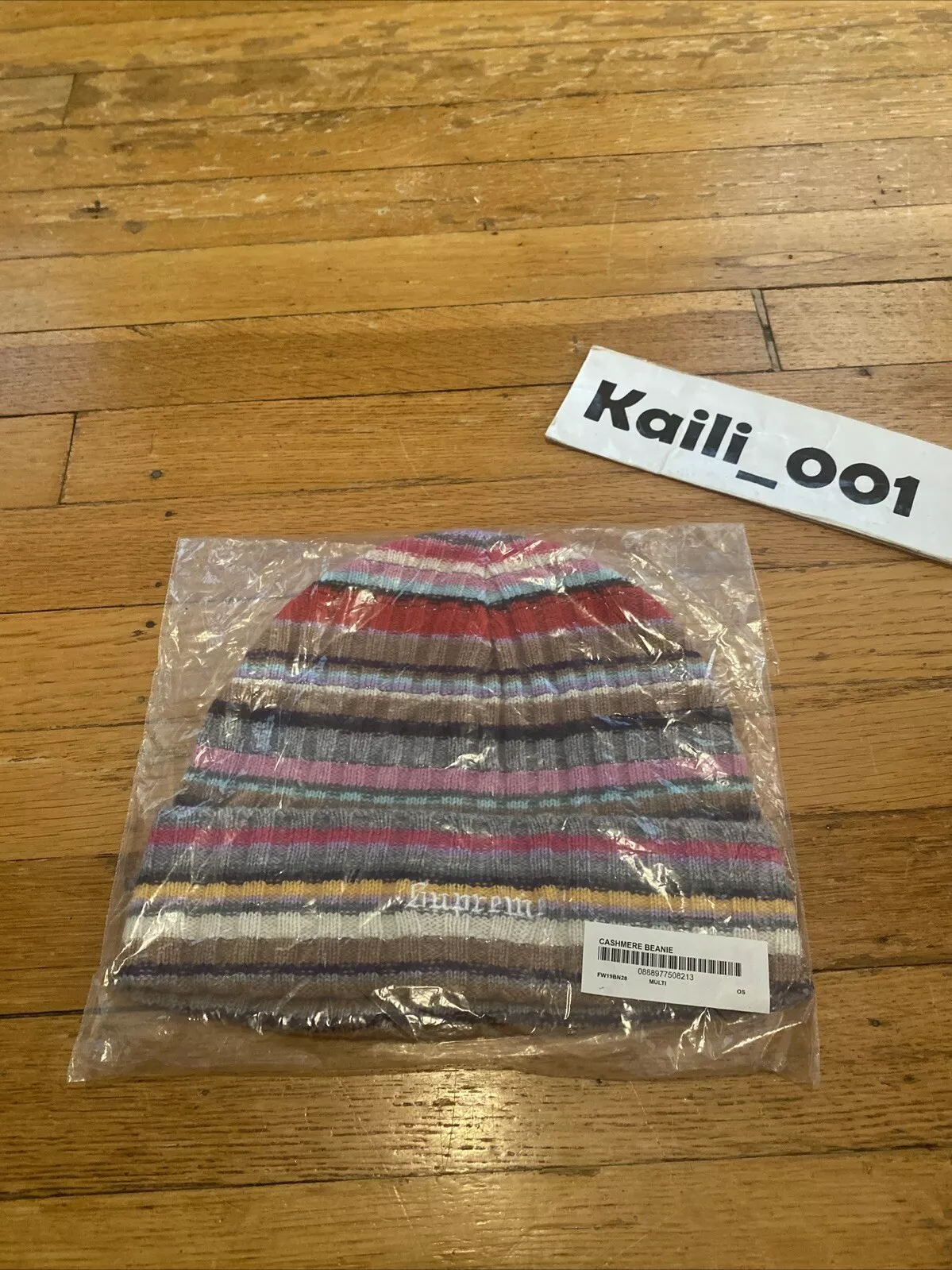 Supreme Cashmere Beanie FW19 multicolore C