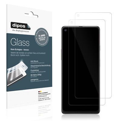 2x Schutzfolie für Cubot Max 3 - Anti-Shock 9H Folie dipos Glass Kunststoffglas