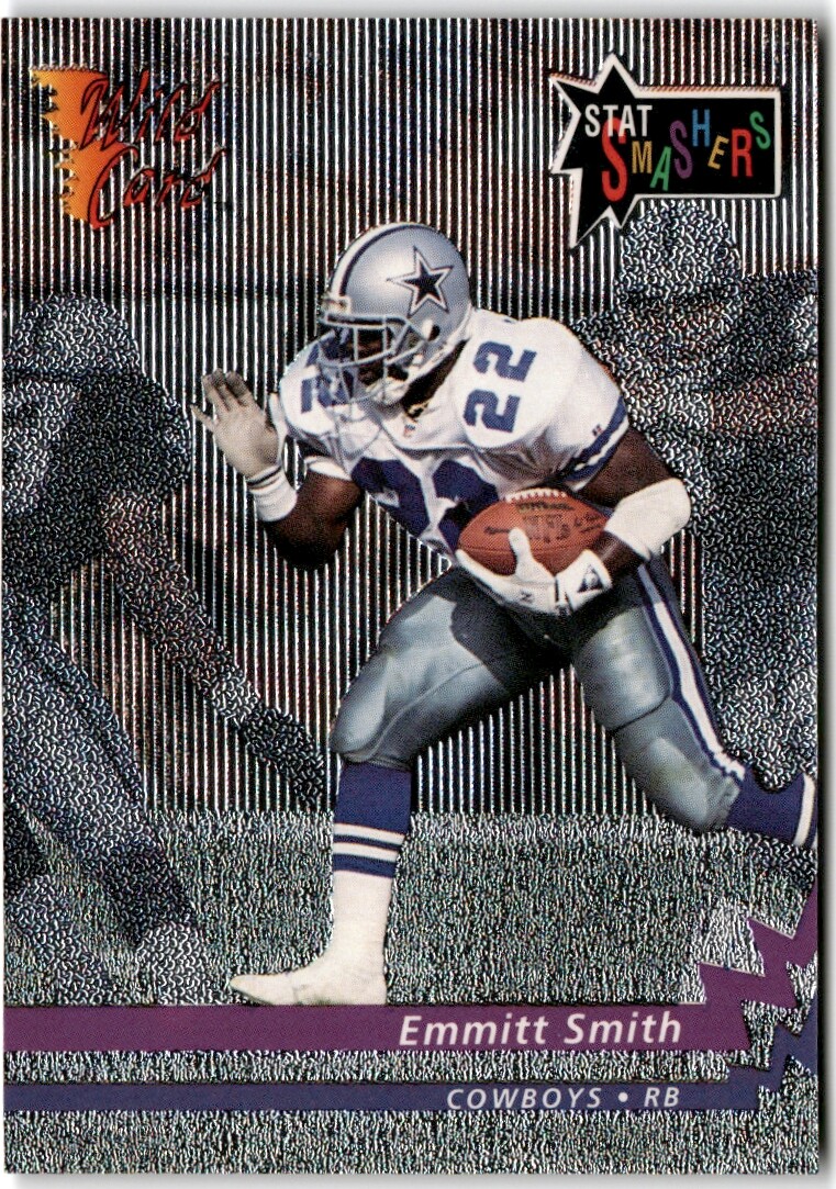 1992 Wild Card #SS-46 Emmitt Smith Cowboys Stat Smashers | eBay